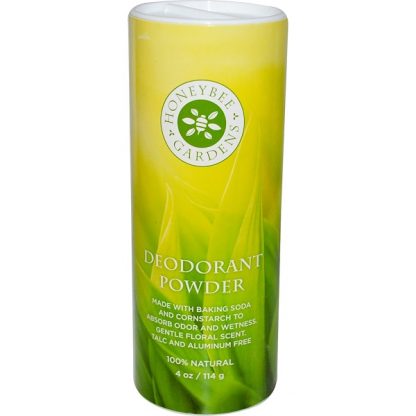 HONEYBEE GARDENS, DEODORANT POWDER, 4 OZ / 114g