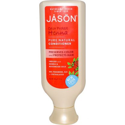 JASON NATURAL, PURE NATURAL CONDITIONER, COLOR PROTECT HENNA, 16 OZ / 454g