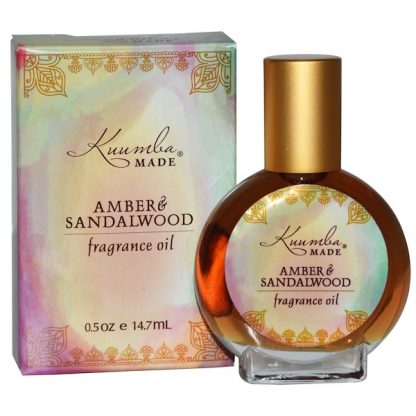 KUUMBA MADE, FRAGRANCE OIL, AMBER & SANDALWOOD, 0.5 OZ / 14.7ml