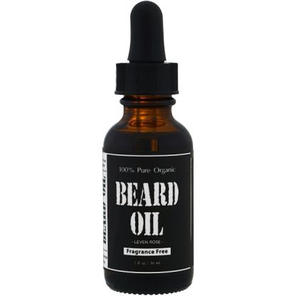 LEVEN ROSE, 100% PURE ORGANIC BEARD OIL, FRAGRANCE FREE , 1 FL OZ / 30ml