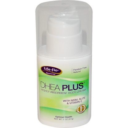 LIFE-FLO, DHEA PLUS, HIGHLY ABSORBENT BODY CREAM, 2 OZ / 57g