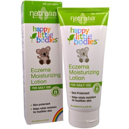 NATRALIA, HAPPY LITTLE BODIES, ECZEMA MOISTURIZING LOTION, 6 FL OZ / 175ml