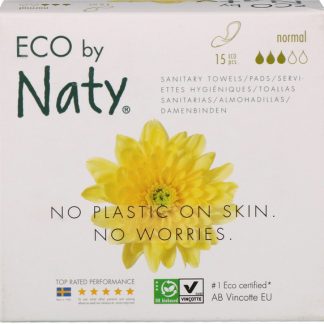 NATY, THIN PADS, NORMAL, 15 ECO PIECES