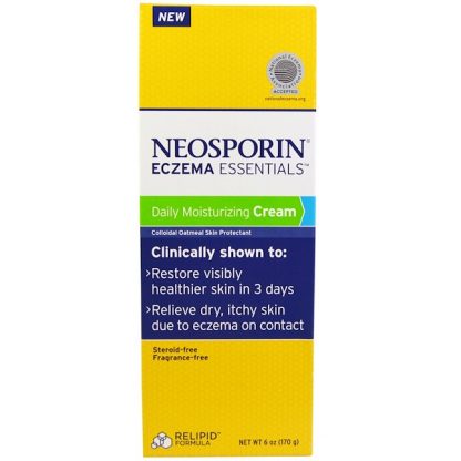 NEOSPORIN, ECZEMA ESSENTIALS, DAILY MOISTURIZING CREAM, 6 OZ / 170g