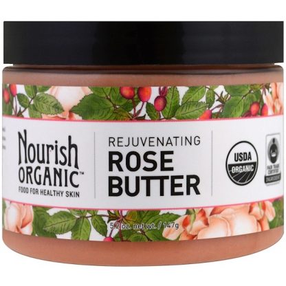 NOURISH ORGANIC, REJUVENATING ROSE BUTTER, 5.2 OZ / 147g