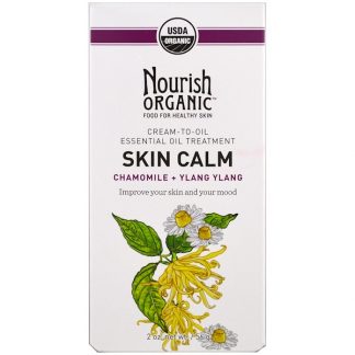 NOURISH ORGANIC, SKIN CALM, CHAMOMILE + YLANG YLANG, 2 OZ / 56g