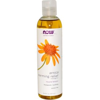 NOW FOODS, SOLUTIONS, ARNICA WARMING RELIEF MASSAGE OIL, 8 FL OZ / 237ml