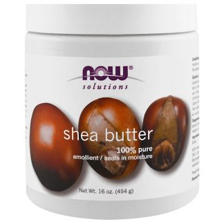 NOW FOODS, SOLUTIONS, SHEA BUTTER, 16 FL OZ / 454g