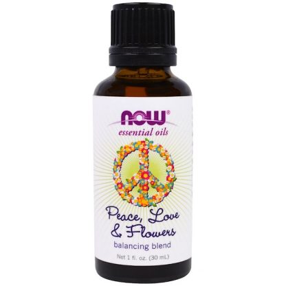 NOW FOODS, ESSENTIAL OILS, PEACE, LOVE & FLOWERS, BALANCING BLEND, 1 FL. OZ / 30ml