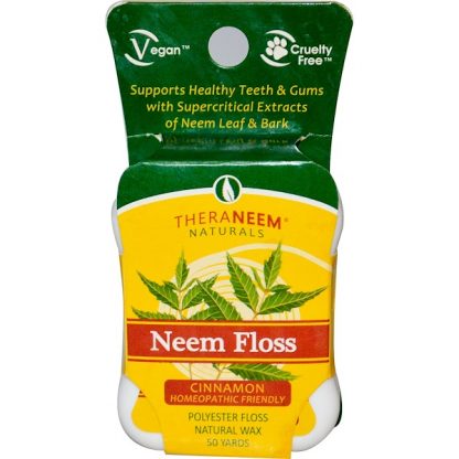 ORGANIX SOUTH, THERANEEM NATURALS, NEEM FLOSS, CINNAMON, 50 YARDS