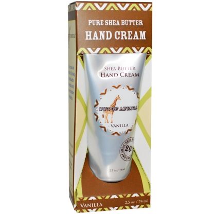 OUT OF AFRICA, PURE SHEA BUTTER, HAND CREAM, VANILLA, 2.5 OZ / 74ml