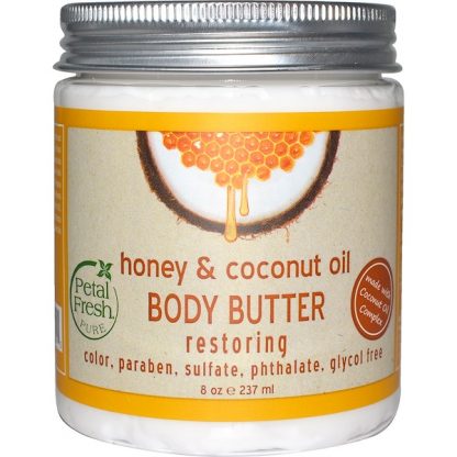 PETAL FRESH, PURE, BODY BUTTER, RESTORING, HONEY & COCONUT OIL, 8 OZ / 237ml