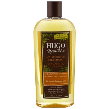 HUGO NATURALS, MOISTURIZING SHAMPOO, SHEA BUTTER & OATMEAL, 12 FL OZ / 355ml