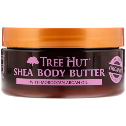 TREE HUT, 24 HOUR INTENSE HYDRATING SHEA BODY BUTTER, MOROCCAN ROSE, 7 OZ / 198g