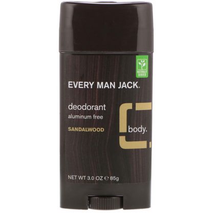 EVERY MAN JACK, DEODORANT, SANDALWOOD, 3.0 OZ / 85g