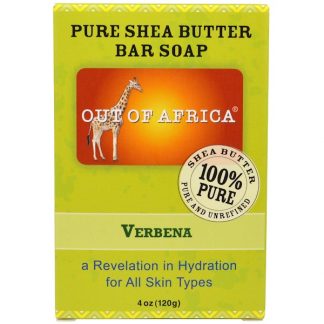 OUT OF AFRICA, PURE SHEA BUTTER BAR SOAP, VERBENA, 4 OZ / 120g