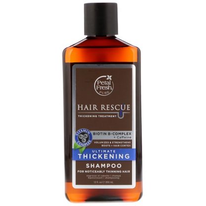 PETAL FRESH, PURE, HAIR RESCUE, ULTIMATE THICKENING SHAMPOO, 12 FL OZ / 355ml