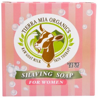 TIERRA MIA ORGANICS, RAW GOAT MILK SKIN THERAPY, SHAVING SOAP FOR WOMEN, 2.5 OZ