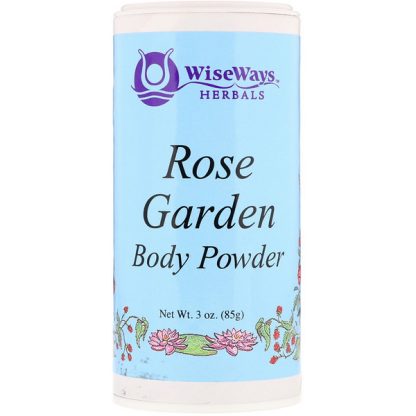 WISEWAYS HERBALS, LLC, ROSE GARDEN BODY POWDER, 3 OZ / 85g