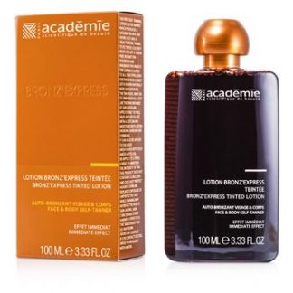 ACADEMIE BRONZ' EXPRESS FACE AND BODY TINTED SELF-TANNING LOTION 100ML/3.33OZ