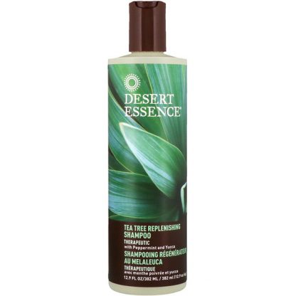 DESERT ESSENCE, TEA TREE REPLENISHING SHAMPOO, 12.9 FL OZ / 382ml