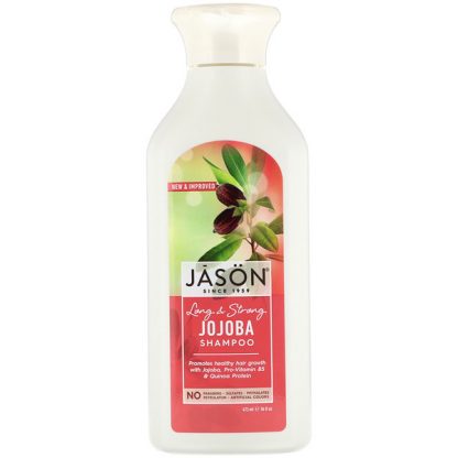 JASON NATURAL, LONG & STRONG JOJOBA SHAMPOO, 16 FL OZ / 473ml