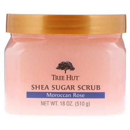 TREE HUT, SHEA SUGAR SCRUB, MOROCCAN ROSE, 18 OZ / 510g