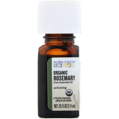 AURA CACIA, ORGANIC, ROSEMARY, .25 FL OZ / 7.4ml