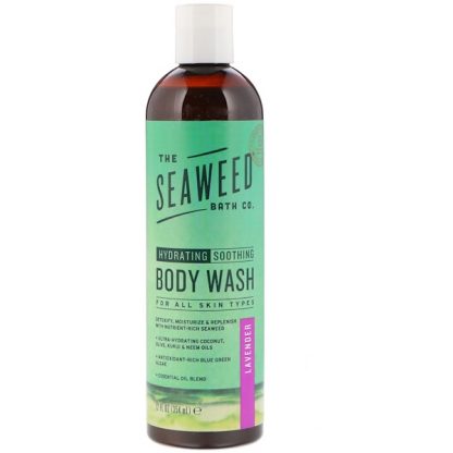 THE SEAWEED BATH CO., HYDRATING SOOTHING BODY WASH, LAVENDER, 12 FL OZ / 354ml