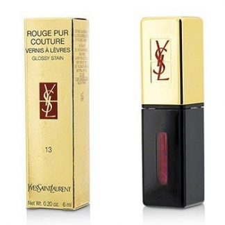 YVES SAINT LAURENT ROUGE PUR COUTURE VERNIS A LEVRES GLOSSY STAIN - # 13 ROSE TEMPURA 6ML/0.2OZ