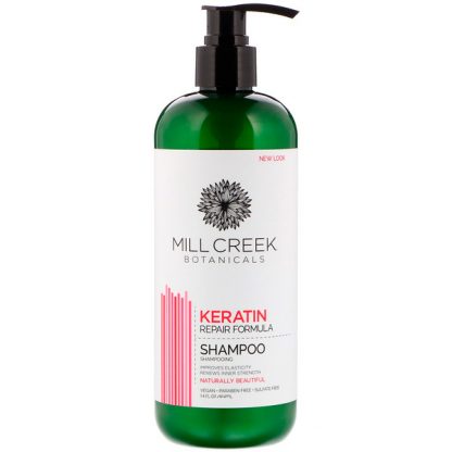 MILL CREEK BOTANICALS, KERATIN SHAMPOO, REPAIR FORMULA, 14 FL OZ / 414ml