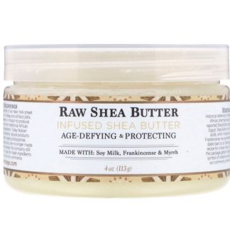 NUBIAN HERITAGE, RAW SHEA BUTTER INFUSED WITH SHEA BUTTER, 4 OZ / 113g