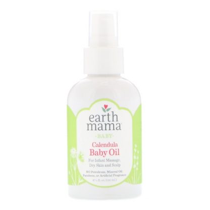 EARTH MAMA, CALENDULA BABY OIL, 4 FL OZ / 120ml