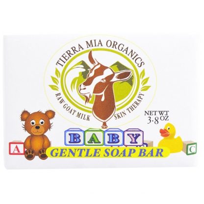 TIERRA MIA ORGANICS, RAW GOAT MILK SKIN THERAPY, BABY, GENTLE SOAP BAR, 3.8 OZ