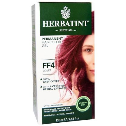 HERBATINT, PERMANENT HAIRCOLOR GEL, FF 4, VIOLET, 4.56 FL OZ / 135ml