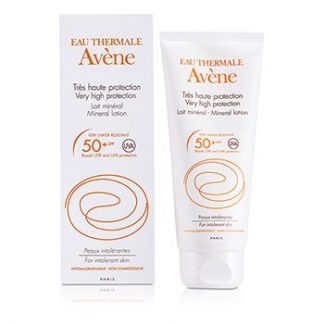 AVENE VERY HIGH PROTECTION MINERAL LOTION SPF 50+ (FOR INTOLERANT SKIN) 100ML/3.3OZ