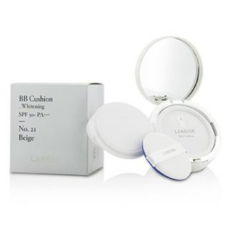 LANEIGE BB CUSHION FOUNDATION (WHITENING) SPF 50 WITH EXTRA REFILL - # NO. 21 BEIGE 2X15G/0.5OZ