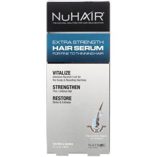 NATROL, NUHAIR, EXTRA STRENGTH HAIR SERUM, FOR MEN & WOMEN, 3.1 FL OZ / 90ml