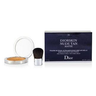 CHRISTIAN DIOR DIORSKIN NUDE TAN NUDE EXTRA MATTE SUN POWDER (WITH KABUKI BRUSH) - # 003 MATTE CINNAMON 10G/0.35OZ