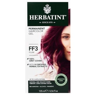 HERBATINT, PERMANENT HERBAL HAIRCOLOR GEL, FF 3, PLUM, 4.56 FL OZ / 135ml