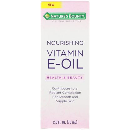 NATURE'S BOUNTY, OPTIMAL SOLUTIONS, NOURISHING VITAMIN E OIL, 2.5 FL OZ / 75ml