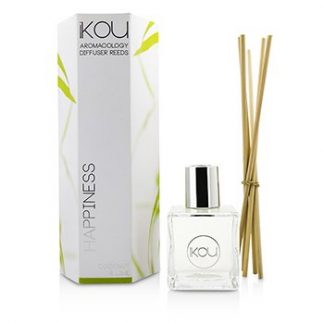 IKOU AROMACOLOGY DIFFUSER REEDS - HAPPINESS (COCONUT &AMP; LIME - 9 MONTHS SUPPLY) -
