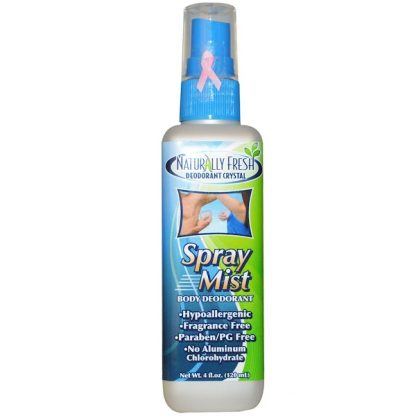 NATURALLY FRESH, SPRAY MIST, BODY DEODORANT, 4 FL OZ / 120ml