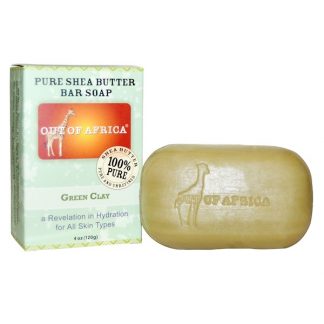 OUT OF AFRICA, PURE SHEA BUTTER SOAP, GREEN CLAY, 4 OZ / 120g