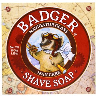 BADGER COMPANY, SHAVE SOAP, NAVIGATOR CLASS, MAN CARE, 3.15 OZ / 89.3g