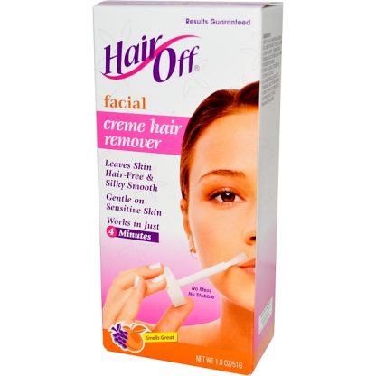 HAIR OFF, FACIAL, CREAM HAIR REMOVER, 1.8 OZ / 51g