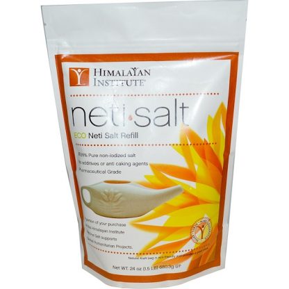 HIMALAYAN INSTITUTE, NETI SALT, ECO NETI SALT REFILL, 1.5 LBS (680.3g