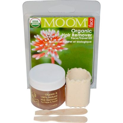 MOOM, ORGANIC HAIR REMOVER FACE/TRAVEL KIT, 1 KIT