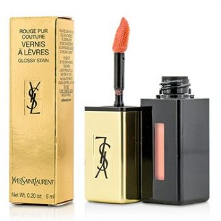 YVES SAINT LAURENT ROUGE PUR COUTURE VERNIS A LEVRES GLOSSY STAIN - # 43 ROSE FOLK 6ML/0.2OZ