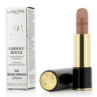 LANCOME L' ABSOLU ROUGE HYDRATING SHAPING LIPCOLOR - # 250 BEIGE MIRAGE (CREAM) 3.4G/0.12OZ